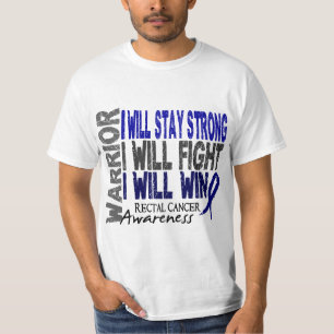 Rectale kanker warrior t-shirt