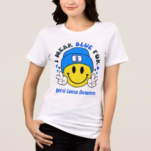 Rectale kankerbewustmaking — Klantenondersteuning Tri-Blend Shirt