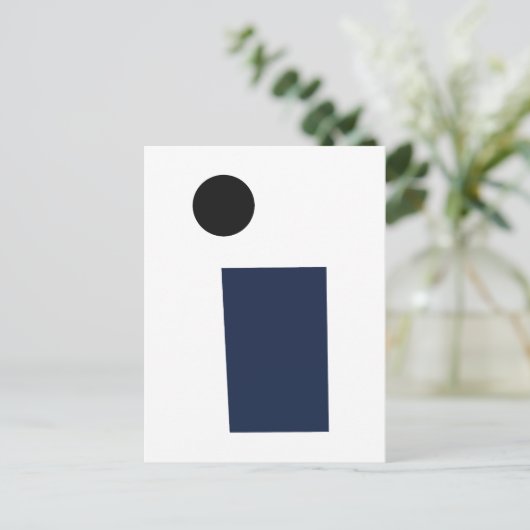 Rectangle and Circle by Kazimir Malevich (1915) Briefkaart (Staand voorkant)