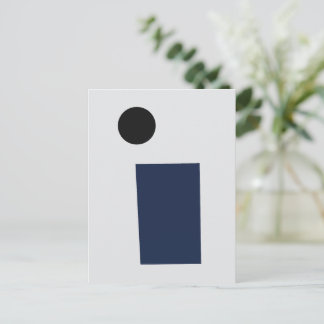 Rectangle and Circle by Kazimir Malevich (1915) Briefkaart