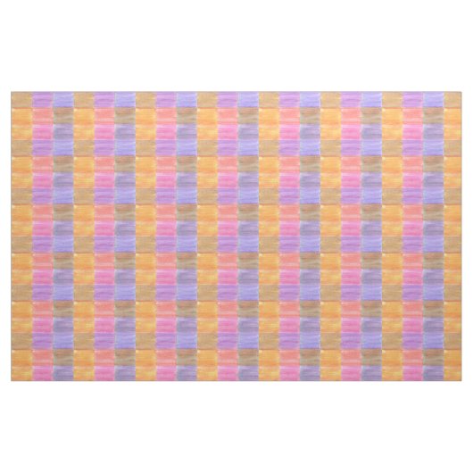 Rectangle Blends Oranje roze Paarse stof (Fat Quarter)