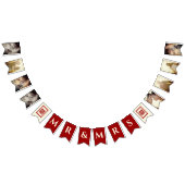 Rectangle Double Happiness Chinese Weddenfoto Vlaggetjes (Alle)