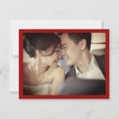 Rectangle Double Happiness Photo Chinese Weddensch Bedankkaart (Achterkant)