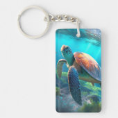 Rectangle Keychain with Your Custom Photo on Both (Voorkant)