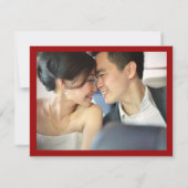 Rectangle klassieke Xie Xie Modern Chinees huwelij Bedankkaart (Achterkant)