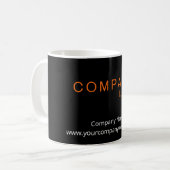 RECTANGLE LOGO BUSINESS COMPANY BRANDED BLACK KOFFIEMOK (Voorkant links)