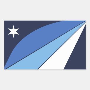 Rectangle sticker met Flag of Columbia, SC