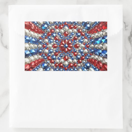 Rectangle sticker met Nederlandse kleuren (Tas)