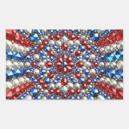 Rectangle sticker met Nederlandse kleuren