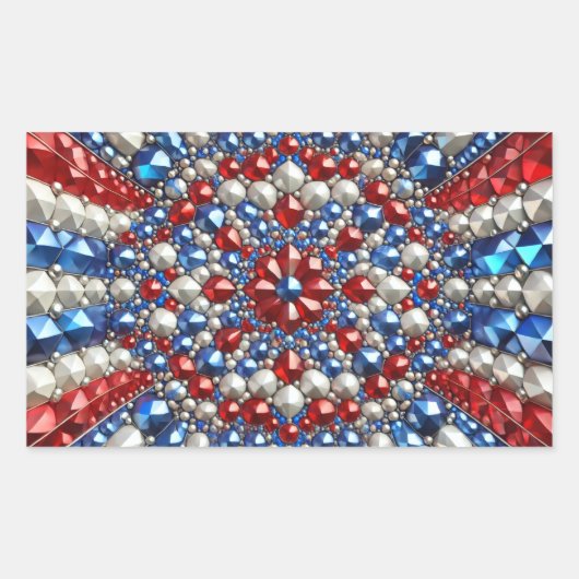 Rectangle sticker met Nederlandse kleuren (Voorkant)