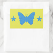 Rectangle sticker with Flag of Bady Bassit, Brazil (Tas)