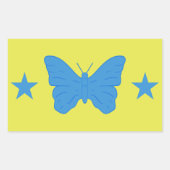 Rectangle sticker with Flag of Bady Bassit, Brazil (Voorkant)