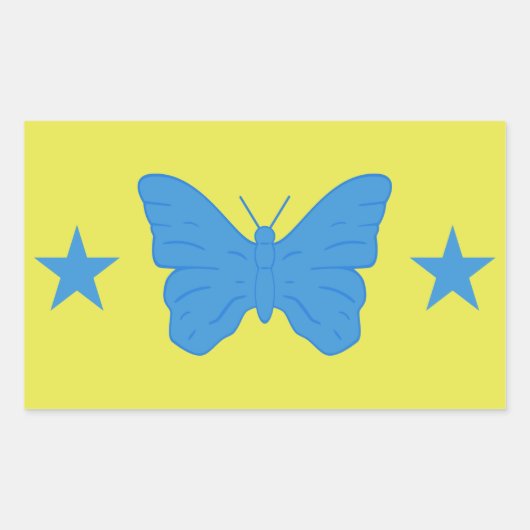 Rectangle sticker with Flag of Bady Bassit, Brazil (Voorkant)