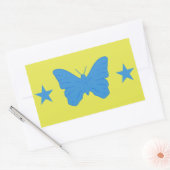 Rectangle sticker with Flag of Bady Bassit, Brazil (Envelop)