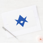 Rectangle sticker with Flag of Toyota City (Envelop)