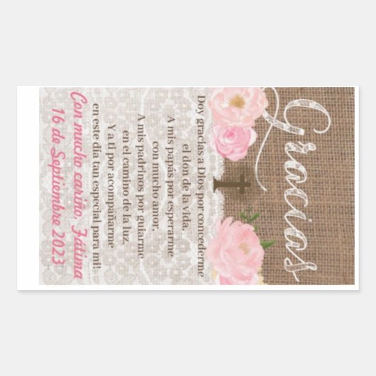 Rectangle Stickers (Voorkant)