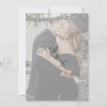 Rectangle Transparant Faux Vellum Elegant Photo
