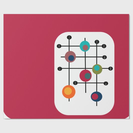 Rectangle uit de middeleeuwen cadeaupapier (Vlak)