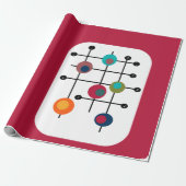 Rectangle uit de middeleeuwen cadeaupapier (Uitgerold)