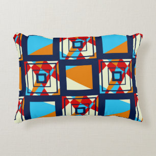 Rectangles of colorful pieces. Trendy seamless pat Accent Kussen