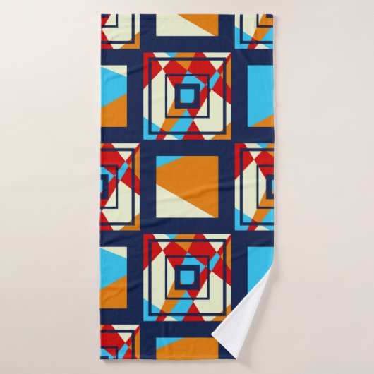 Rectangles of colorful pieces. Trendy seamless pat Badhanddoek (Badhanddoek)