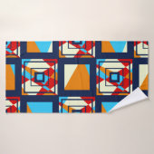 Rectangles of colorful pieces. Trendy seamless pat Badhanddoek (Badhanddoek)