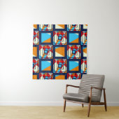 Rectangles of colorful pieces. Trendy seamless pat Wandkleed (In situ)