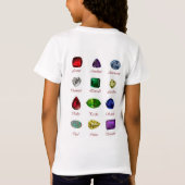 Rectangular Sapphire Blue Pattern T-shirt (Achterkant)