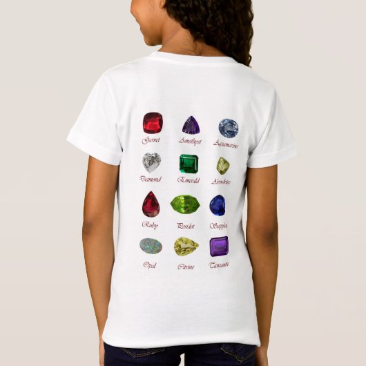 Rectangular Sapphire Blue Pattern T-shirt (Achterkant)