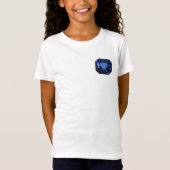Rectangular Sapphire Blue Pattern T-shirt (Voorkant)