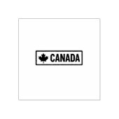 Rectangular Styling Canada Logo Printed Jet Black  Rubberstempel (Afrduk)