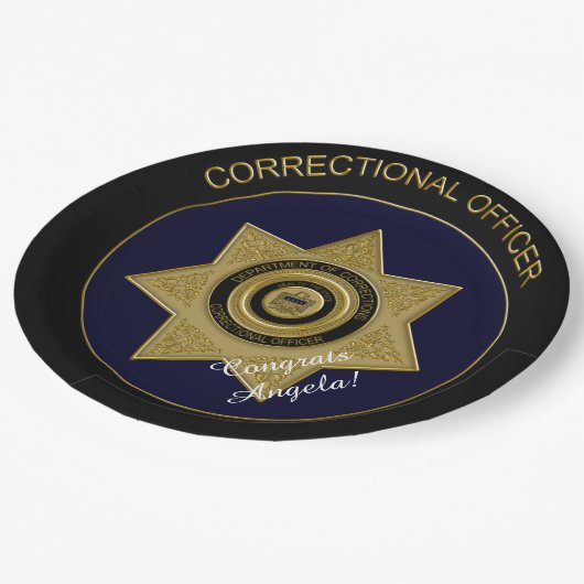 Rectificatiedienstkleding, Gold 02-papieren Borden Papieren Bordje (Gekanteld)