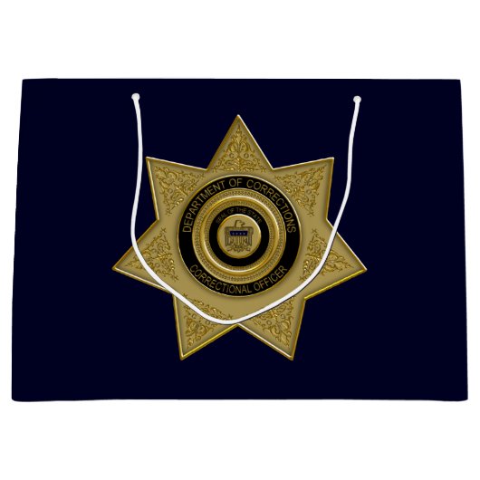Rectificatiefunctionaris badge Gold-Blu-Large Gift Groot Cadeauzakje (Voorkant)