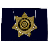 Rectificatiefunctionaris badge Gold-Blu-Large Gift Groot Cadeauzakje (Achterkant)