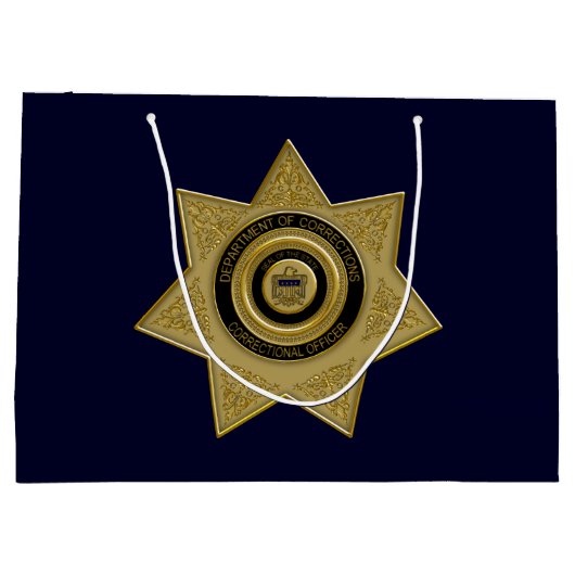 Rectificatiefunctionaris badge Gold-Blu-Large Gift Groot Cadeauzakje (Achterkant)