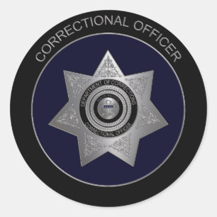 Rectificatiefunctionaris badge, Silver 2-ronde Sti Ronde Sticker