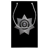 Rectificatiefunctionaris Badge, Silver-Black-Gift  Klein Cadeauzakje (Achterkant)