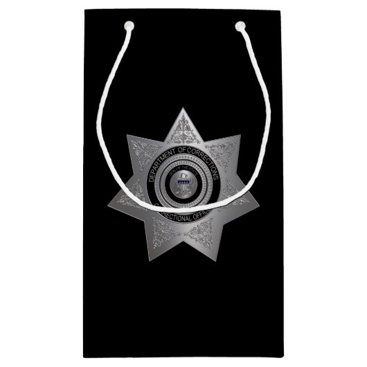 Rectificatiefunctionaris Badge, Silver-Black-Gift Klein Cadeauzakje (Achterkant)