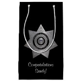 Rectificatiefunctionaris Badge, Silver-Black-Gift Klein Cadeauzakje (Voorkant)
