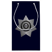 Rectificatiefunctionaris Badge, Silver-Blue-Gift B Klein Cadeauzakje (Achterkant)