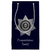 Rectificatiefunctionaris Badge, Silver-Blue-Gift B Klein Cadeauzakje (Voorkant)