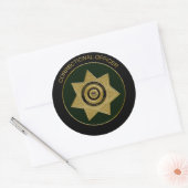 Rectificator badge, Gld Grn B-Round Sticker (Envelop)