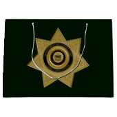 Rectificator Badge Gold-Grn-Large Gift Bag Groot Cadeauzakje (Voorkant)