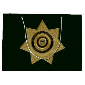 Rectificator Badge Gold-Grn-Large Gift Bag Groot Cadeauzakje (Achterkant)
