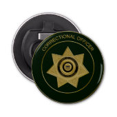 Rectificator Badge Grn-Round Bottle Open Button Flesopener (Voorkant)