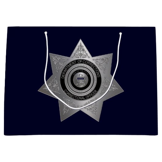 Rectificerende functionaris Badge Silver-Blue-Lg G Large Cadeautasje (Voorkant)