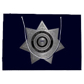 Rectificerende functionaris Badge Silver-Blue-Lg G Large Cadeautasje (Achterkant)