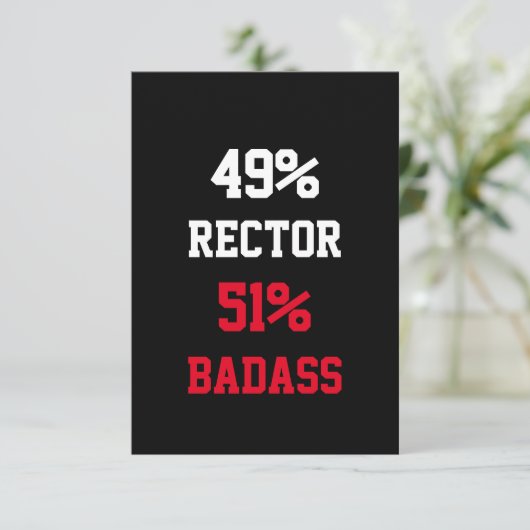 Rector Gekte Kaart (Staand voorkant)