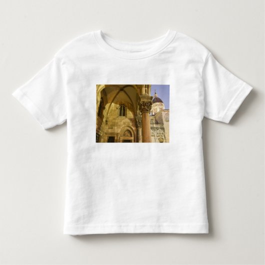 Rector's Palace Arches met Dubrovnik Cathedraal Kinder Shirts (Voorkant)