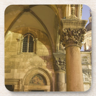 Rectorspaleis Arches met Dubrovnik Kathedraal Bier Onderzetter